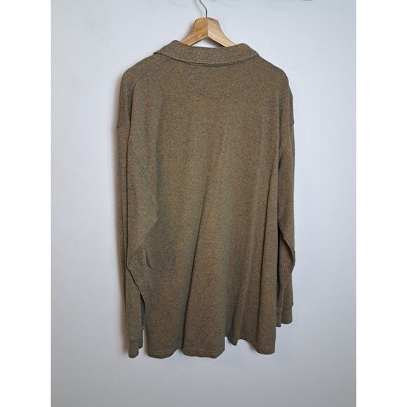 Gant Men's Heathered Blue Long Sleeve 100% Cotton Made in USA XL - Picture 4 of 4